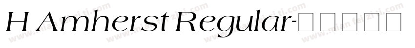 H Amherst Regular字体转换
